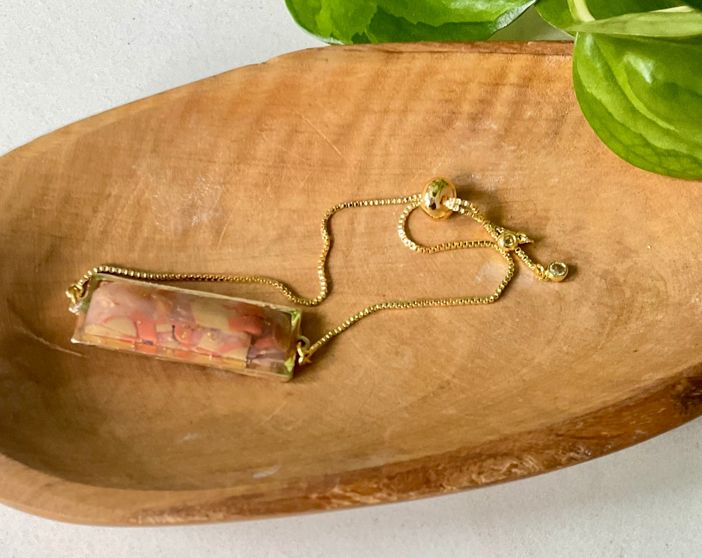 Warm Fall Bracelet with Metal Detail